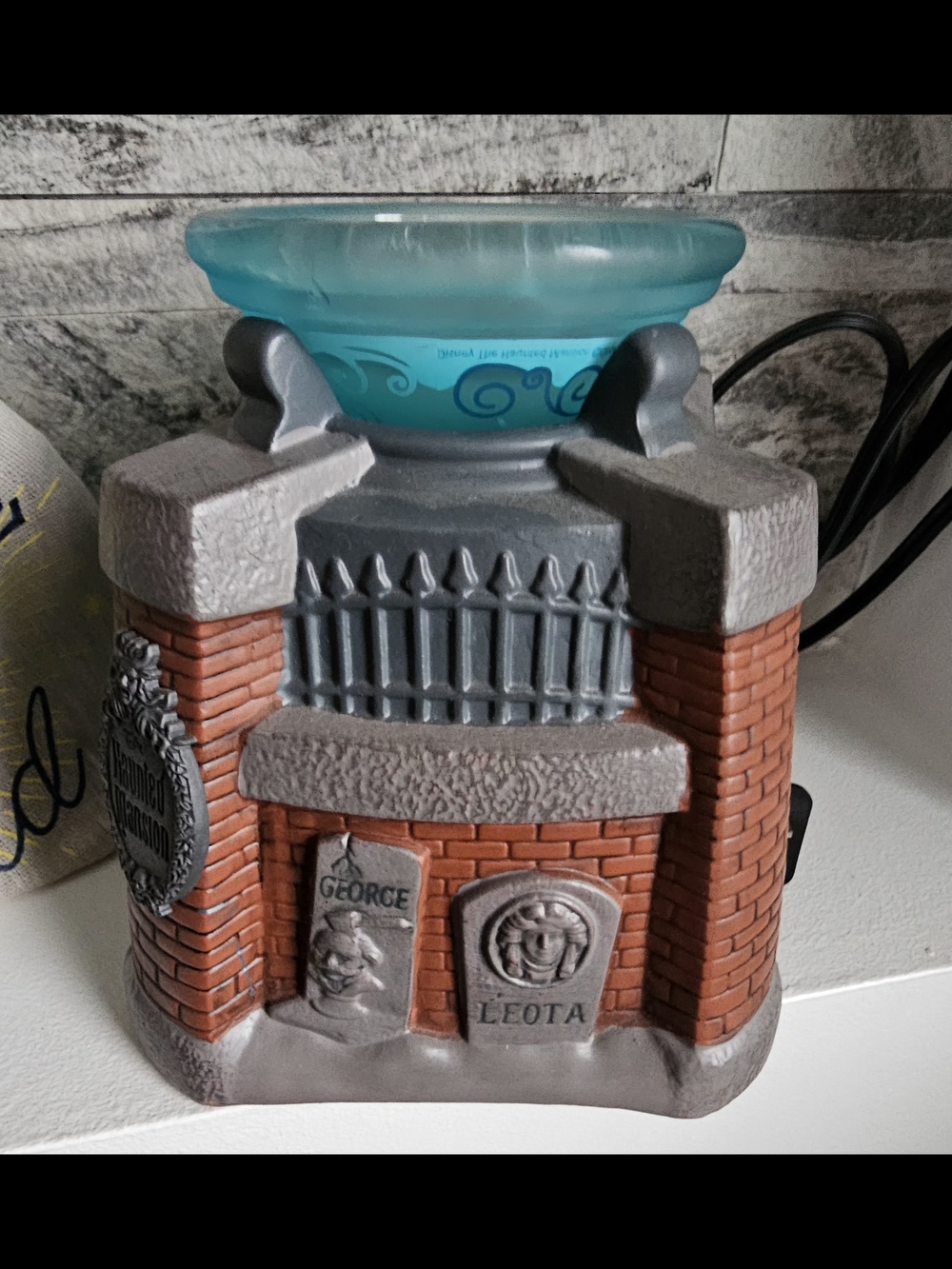 Disney Teal and Gray Brick Castle Wax Warmer